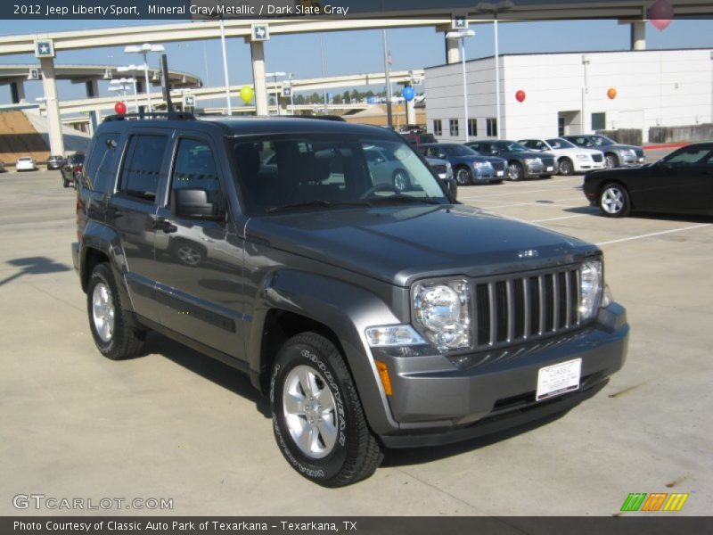 Mineral Gray Metallic / Dark Slate Gray 2012 Jeep Liberty Sport
