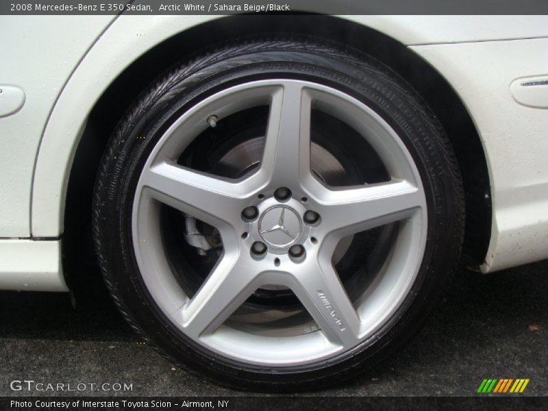 Arctic White / Sahara Beige/Black 2008 Mercedes-Benz E 350 Sedan