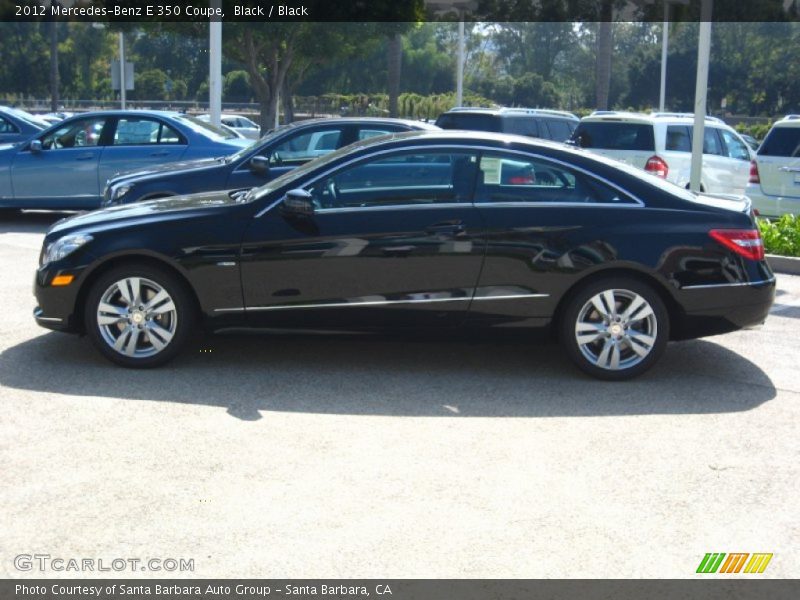 Black / Black 2012 Mercedes-Benz E 350 Coupe