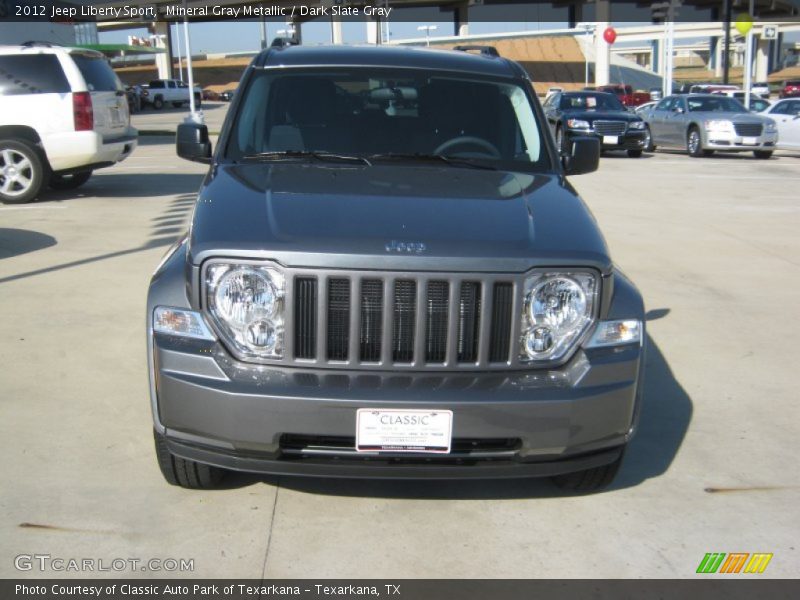 Mineral Gray Metallic / Dark Slate Gray 2012 Jeep Liberty Sport