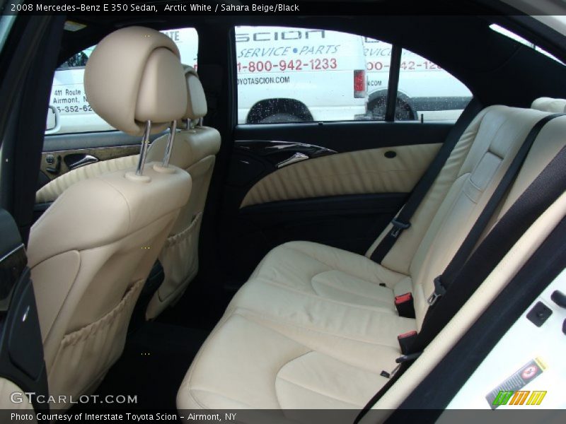 Arctic White / Sahara Beige/Black 2008 Mercedes-Benz E 350 Sedan