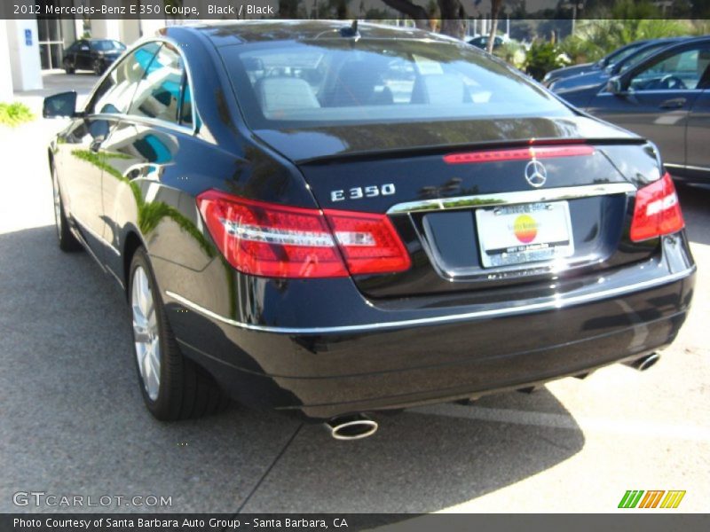 Black / Black 2012 Mercedes-Benz E 350 Coupe