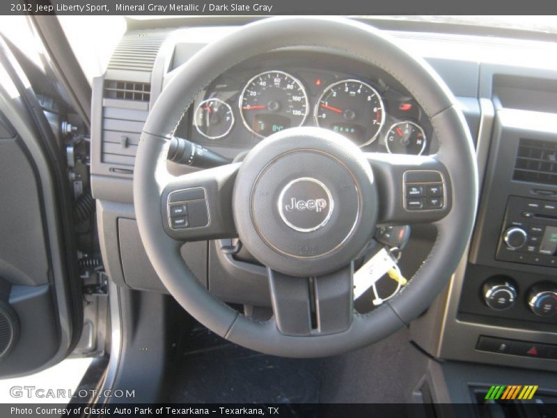 Mineral Gray Metallic / Dark Slate Gray 2012 Jeep Liberty Sport