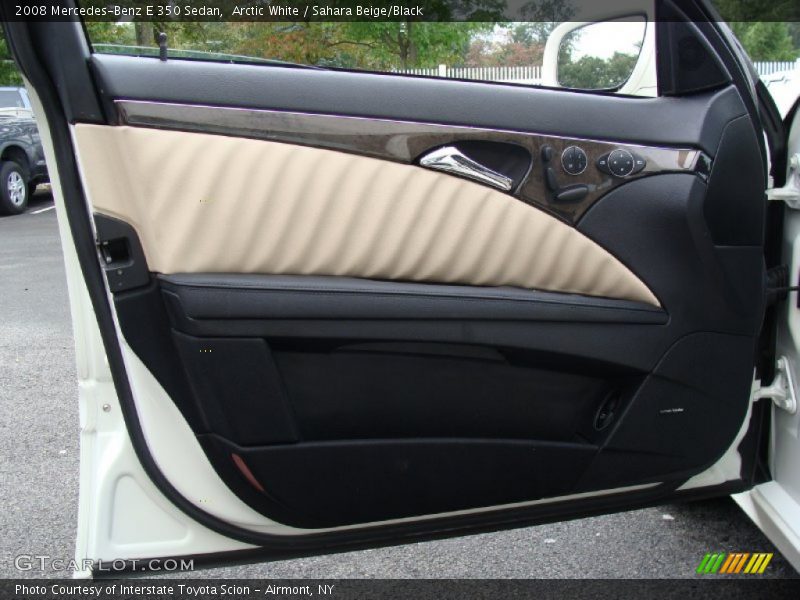 Arctic White / Sahara Beige/Black 2008 Mercedes-Benz E 350 Sedan