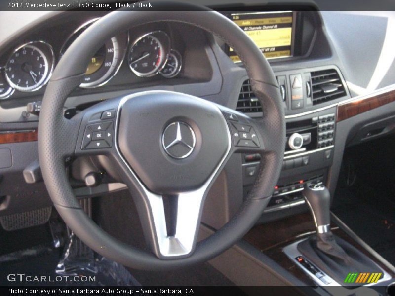 Black / Black 2012 Mercedes-Benz E 350 Coupe