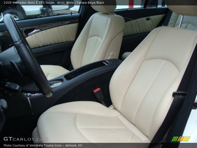 Arctic White / Sahara Beige/Black 2008 Mercedes-Benz E 350 Sedan