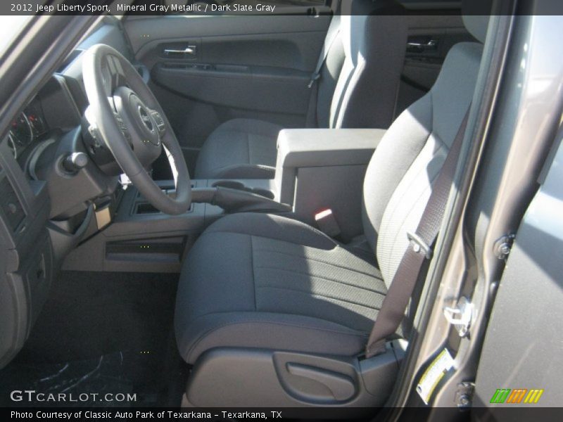 Mineral Gray Metallic / Dark Slate Gray 2012 Jeep Liberty Sport