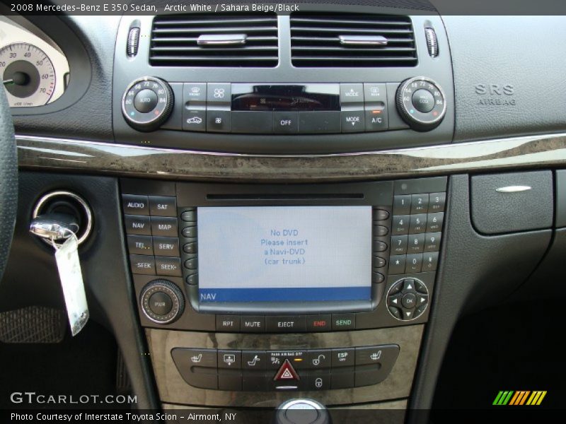 Arctic White / Sahara Beige/Black 2008 Mercedes-Benz E 350 Sedan