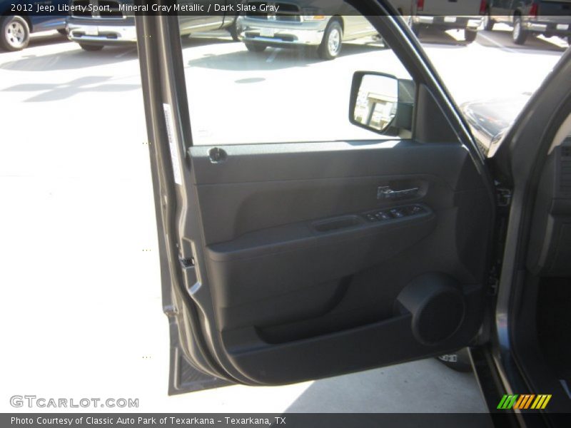 Mineral Gray Metallic / Dark Slate Gray 2012 Jeep Liberty Sport