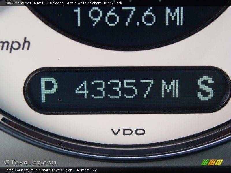 Arctic White / Sahara Beige/Black 2008 Mercedes-Benz E 350 Sedan