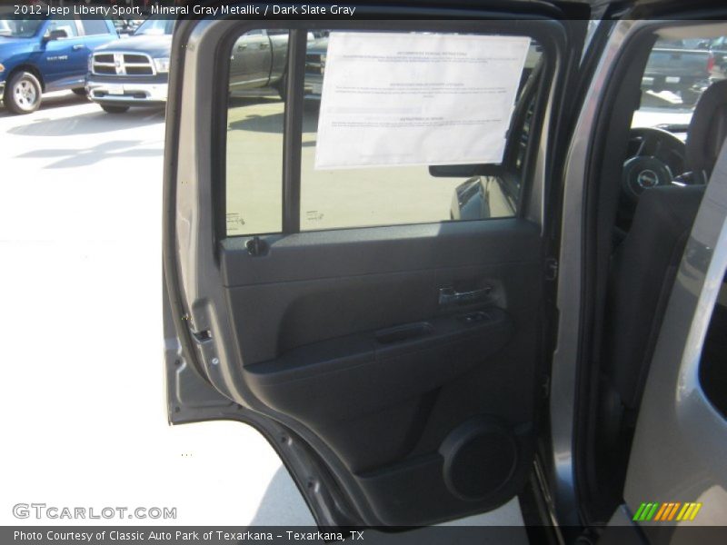 Mineral Gray Metallic / Dark Slate Gray 2012 Jeep Liberty Sport