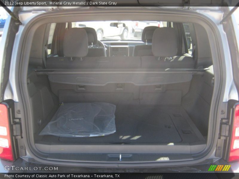 Mineral Gray Metallic / Dark Slate Gray 2012 Jeep Liberty Sport