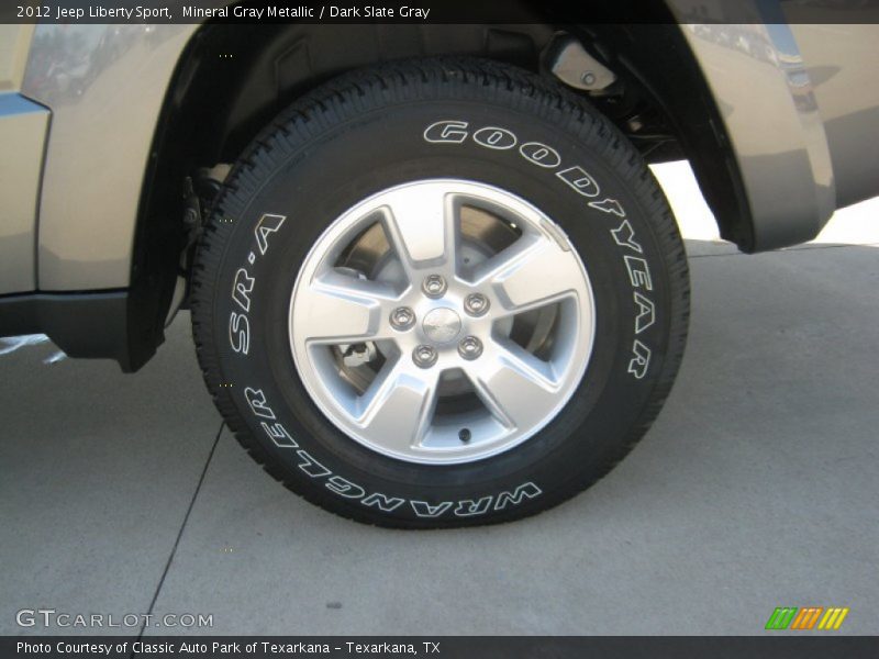 Mineral Gray Metallic / Dark Slate Gray 2012 Jeep Liberty Sport