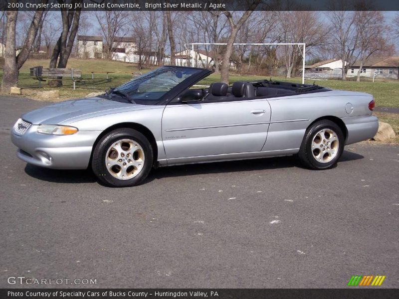 Bright Silver Metallic / Agate 2000 Chrysler Sebring JXi Limited Convertible