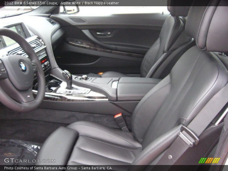  2012 6 Series 650i Coupe Black Nappa Leather Interior