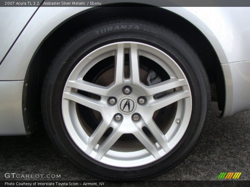 Alabaster Silver Metallic / Ebony 2007 Acura TL 3.2