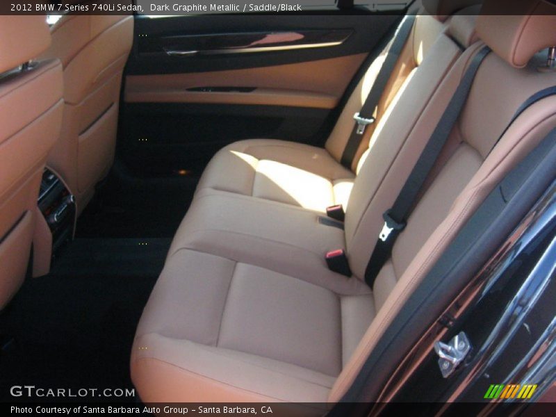 Dark Graphite Metallic / Saddle/Black 2012 BMW 7 Series 740Li Sedan