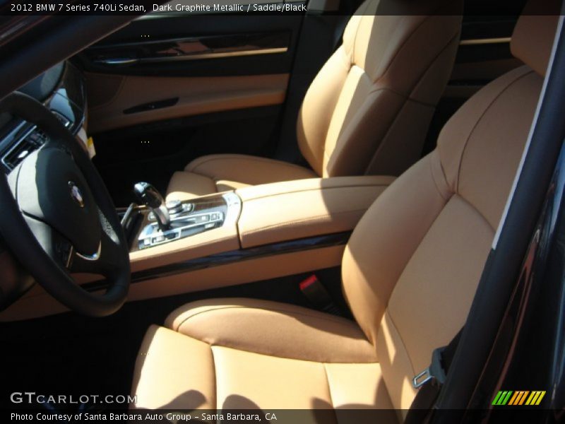 Dark Graphite Metallic / Saddle/Black 2012 BMW 7 Series 740Li Sedan