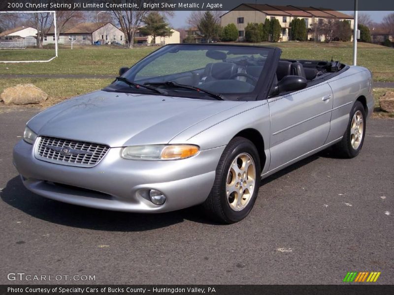 Bright Silver Metallic / Agate 2000 Chrysler Sebring JXi Limited Convertible