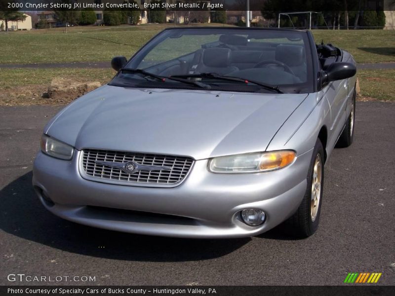 Bright Silver Metallic / Agate 2000 Chrysler Sebring JXi Limited Convertible