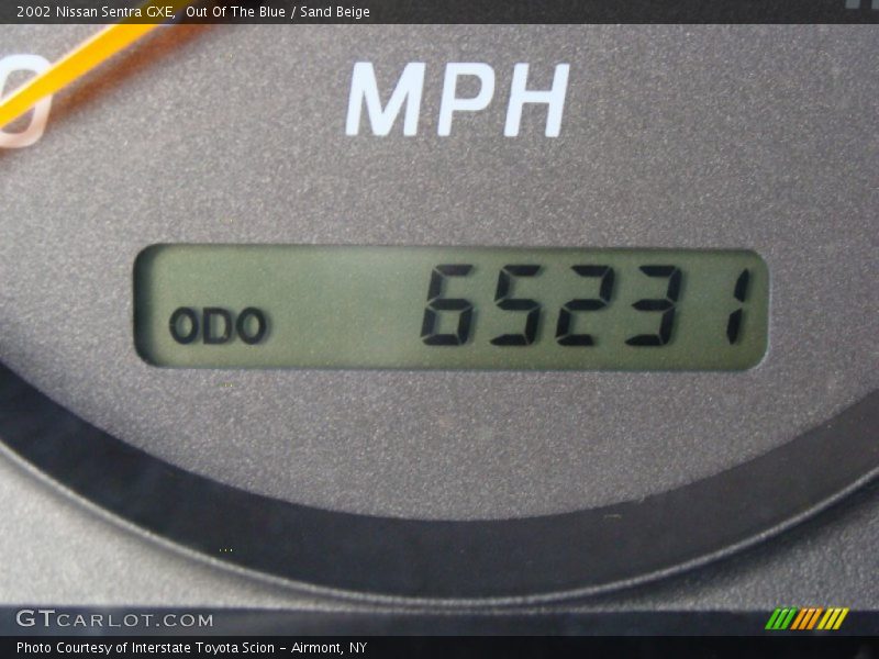 Out Of The Blue / Sand Beige 2002 Nissan Sentra GXE