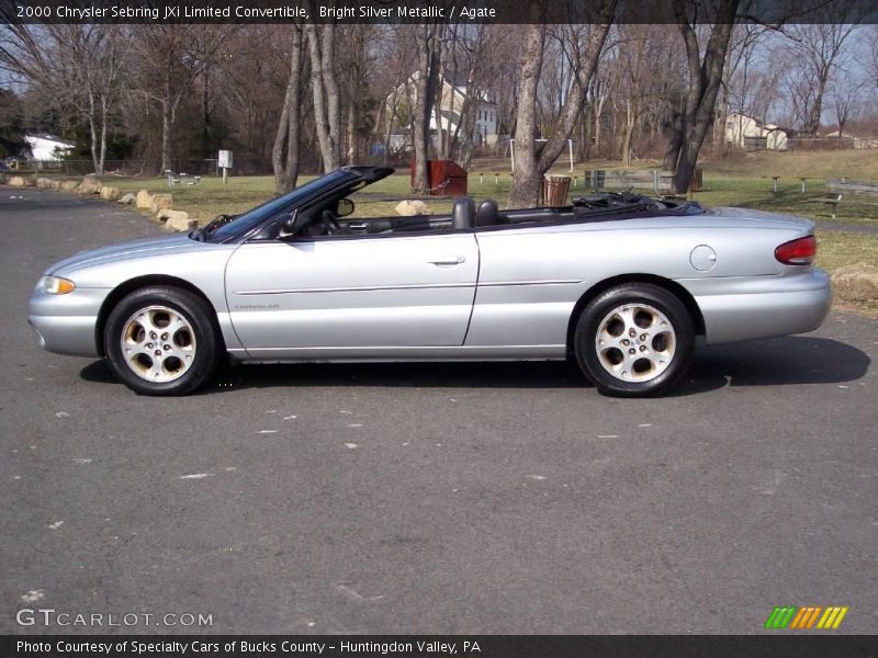 Bright Silver Metallic / Agate 2000 Chrysler Sebring JXi Limited Convertible