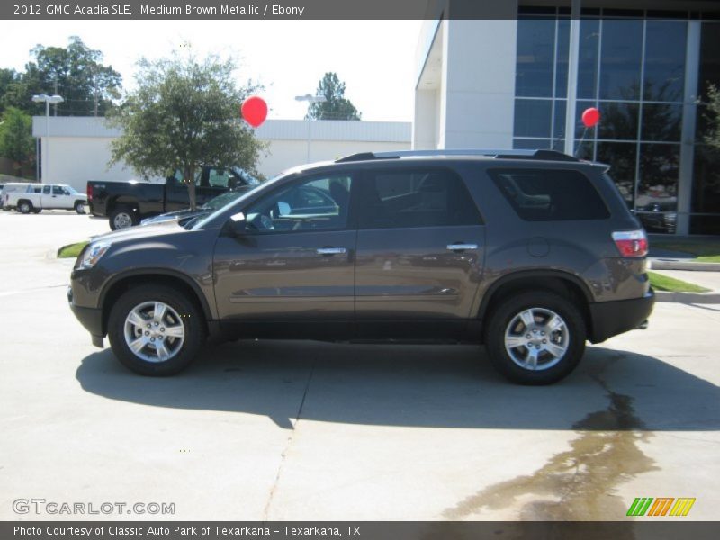 Medium Brown Metallic / Ebony 2012 GMC Acadia SLE
