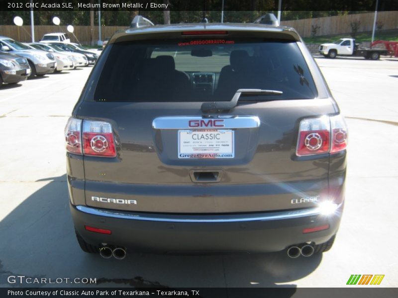 Medium Brown Metallic / Ebony 2012 GMC Acadia SLE