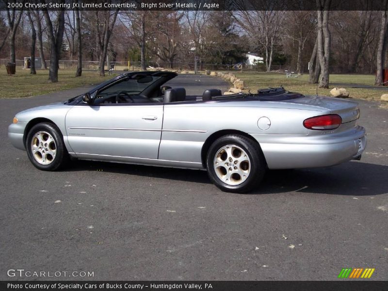 Bright Silver Metallic / Agate 2000 Chrysler Sebring JXi Limited Convertible