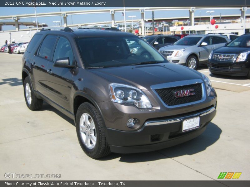 Medium Brown Metallic / Ebony 2012 GMC Acadia SLE