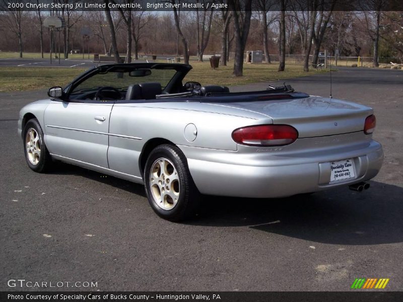 Bright Silver Metallic / Agate 2000 Chrysler Sebring JXi Limited Convertible