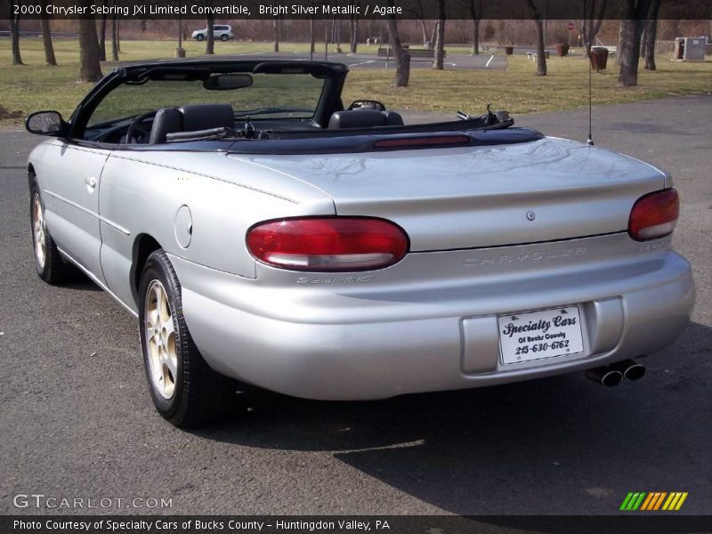 Bright Silver Metallic / Agate 2000 Chrysler Sebring JXi Limited Convertible