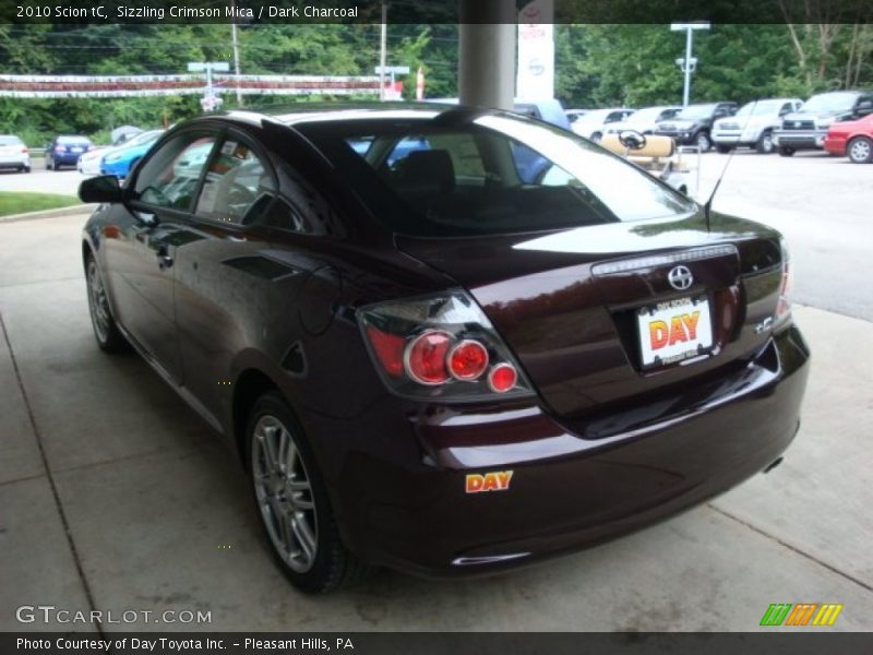 Sizzling Crimson Mica / Dark Charcoal 2010 Scion tC