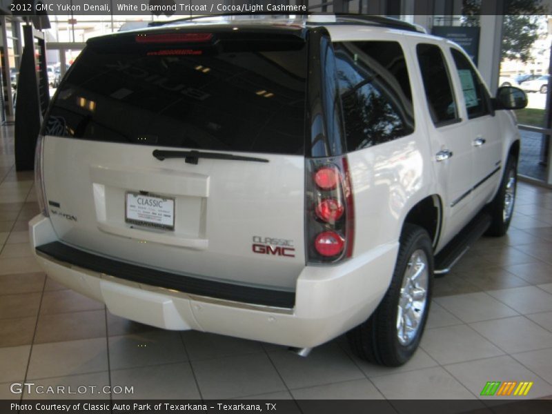 White Diamond Tricoat / Cocoa/Light Cashmere 2012 GMC Yukon Denali