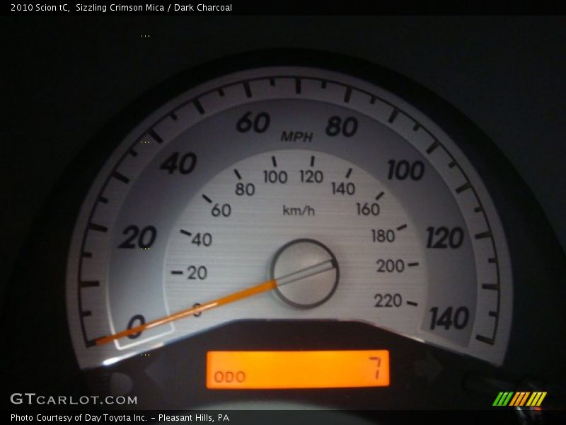 Sizzling Crimson Mica / Dark Charcoal 2010 Scion tC
