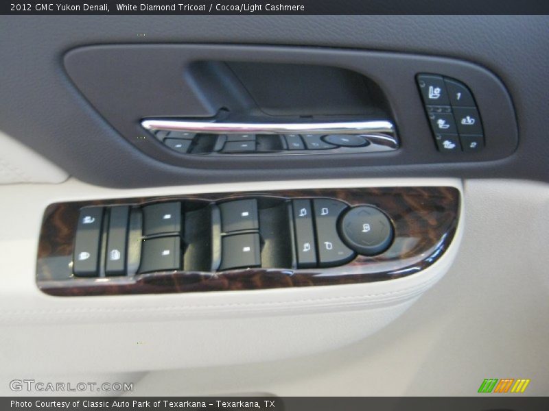 White Diamond Tricoat / Cocoa/Light Cashmere 2012 GMC Yukon Denali