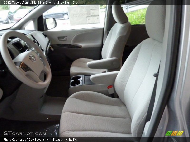 Silver Sky Metallic / Light Gray 2012 Toyota Sienna LE