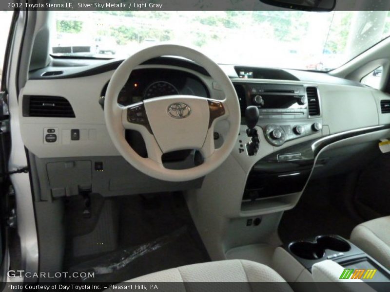 Silver Sky Metallic / Light Gray 2012 Toyota Sienna LE