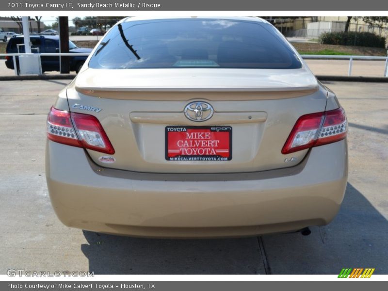 Sandy Beach Metallic / Bisque 2011 Toyota Camry LE