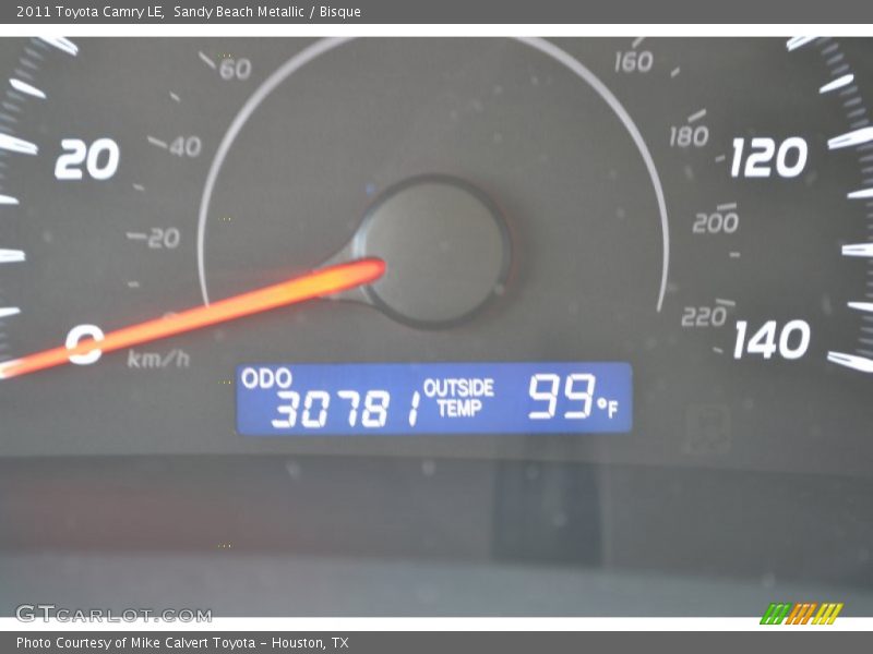 Sandy Beach Metallic / Bisque 2011 Toyota Camry LE