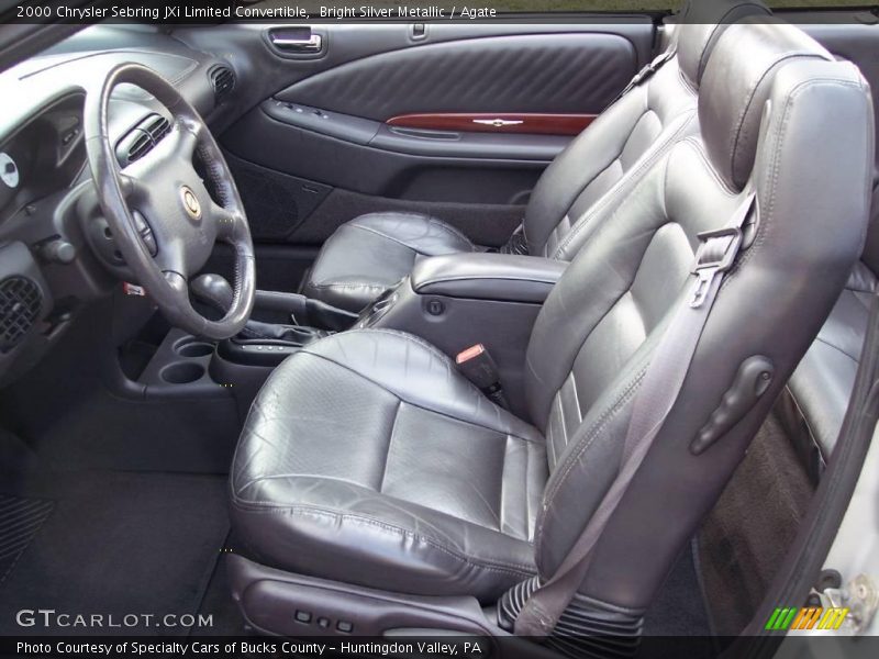 Bright Silver Metallic / Agate 2000 Chrysler Sebring JXi Limited Convertible