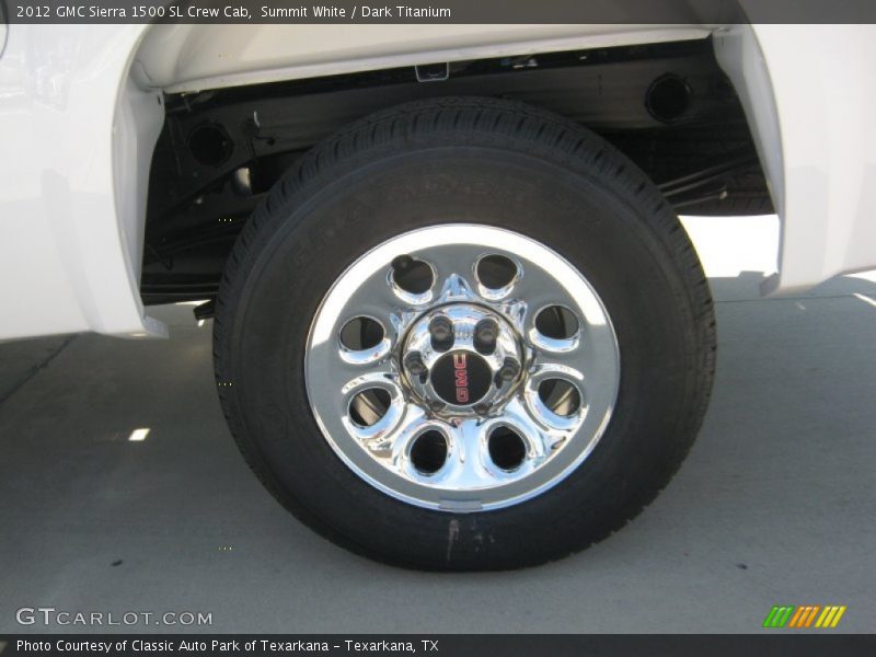 Summit White / Dark Titanium 2012 GMC Sierra 1500 SL Crew Cab