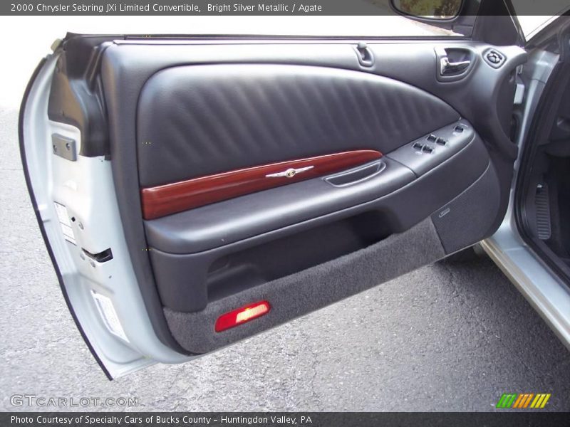 Bright Silver Metallic / Agate 2000 Chrysler Sebring JXi Limited Convertible