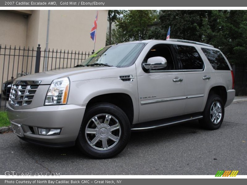 Gold Mist / Ebony/Ebony 2007 Cadillac Escalade AWD
