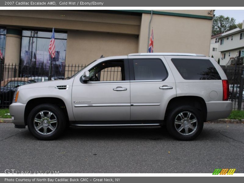 Gold Mist / Ebony/Ebony 2007 Cadillac Escalade AWD