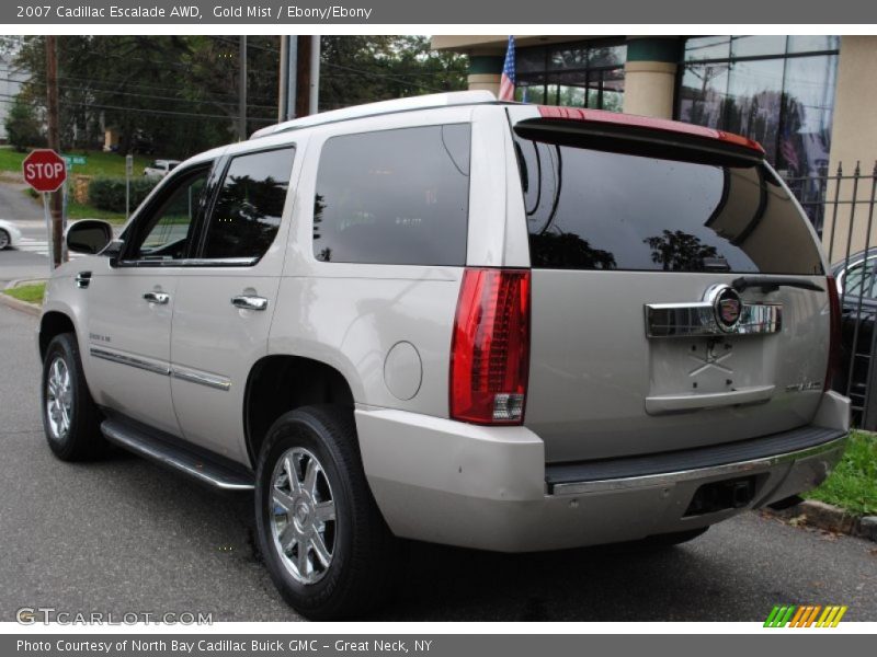 Gold Mist / Ebony/Ebony 2007 Cadillac Escalade AWD