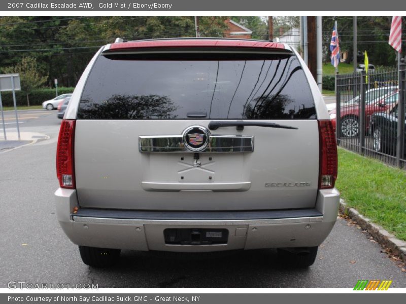 Gold Mist / Ebony/Ebony 2007 Cadillac Escalade AWD