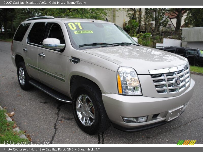 Gold Mist / Ebony/Ebony 2007 Cadillac Escalade AWD