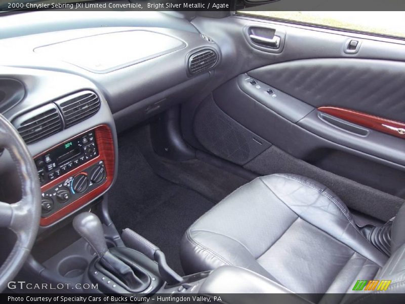 Bright Silver Metallic / Agate 2000 Chrysler Sebring JXi Limited Convertible