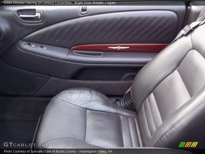 Bright Silver Metallic / Agate 2000 Chrysler Sebring JXi Limited Convertible